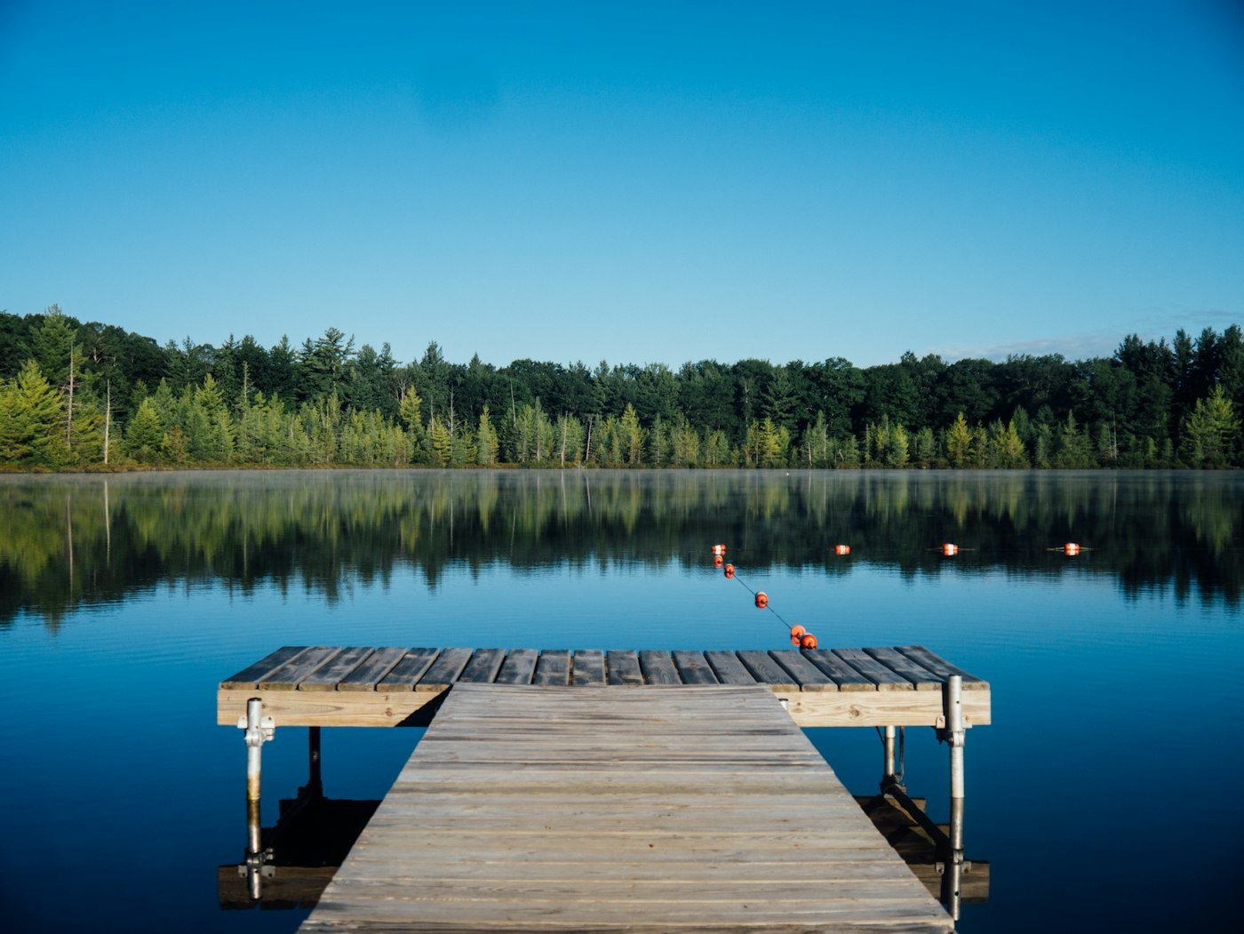 Pond used in fisheries work